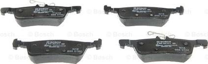 BOSCH 0 986 494 811 - Тормозные колодки, дисковые, комплект autospares.lv