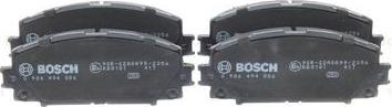 BOSCH 0 986 494 886 - Тормозные колодки, дисковые, комплект autospares.lv