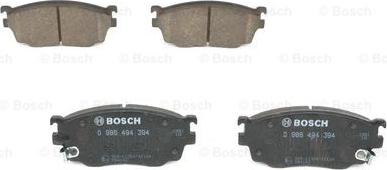 BOSCH 0 986 494 394 - Тормозные колодки, дисковые, комплект autospares.lv