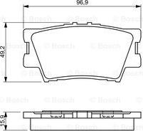 BOSCH 0 986 494 346 - Тормозные колодки, дисковые, комплект autospares.lv