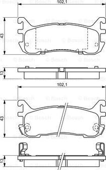 BOSCH 0 986 494 341 - Тормозные колодки, дисковые, комплект autospares.lv