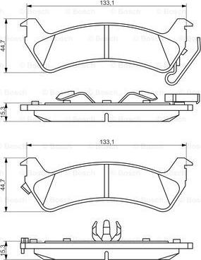 BOSCH 0 986 494 348 - Тормозные колодки, дисковые, комплект autospares.lv