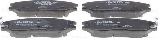 BOSCH 0 986 494 347 - Тормозные колодки, дисковые, комплект autospares.lv