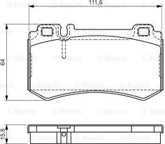 BOSCH 0 986 494 356 - Тормозные колодки, дисковые, комплект autospares.lv