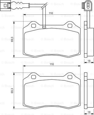 BOSCH 0 986 494 367 - Тормозные колодки, дисковые, комплект autospares.lv