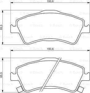 BOSCH 0 986 494 318 - Тормозные колодки, дисковые, комплект autospares.lv