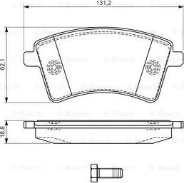 BOSCH 0 986 494 332 - Тормозные колодки, дисковые, комплект autospares.lv