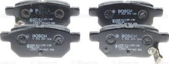 BOSCH 0 986 494 328 - Тормозные колодки, дисковые, комплект autospares.lv