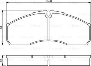 BOSCH 0 986 494 266 - Тормозные колодки, дисковые, комплект autospares.lv