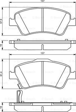 BOSCH 0 986 494 260 - Тормозные колодки, дисковые, комплект autospares.lv