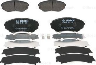 BOSCH 0 986 494 204 - Тормозные колодки, дисковые, комплект autospares.lv