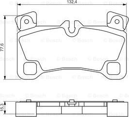 BOSCH 0 986 494 205 - Тормозные колодки, дисковые, комплект autospares.lv