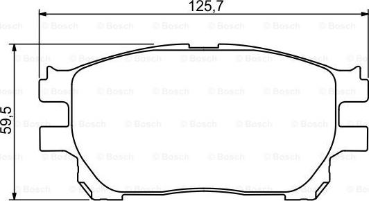 BOSCH 0 986 494 212 - Тормозные колодки, дисковые, комплект autospares.lv