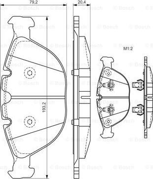 BOSCH 0 986 494 217 - Тормозные колодки, дисковые, комплект autospares.lv