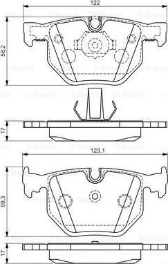 BOSCH 0 986 494 286 - Тормозные колодки, дисковые, комплект autospares.lv