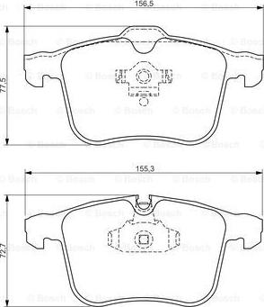 BOSCH 0 986 494 280 - Тормозные колодки, дисковые, комплект autospares.lv