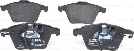 BOSCH 0 986 494 283 - Тормозные колодки, дисковые, комплект autospares.lv