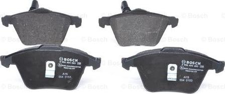 BOSCH 0 986 494 283 - Тормозные колодки, дисковые, комплект autospares.lv