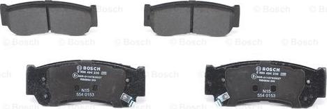 BOSCH 0 986 494 230 - Тормозные колодки, дисковые, комплект autospares.lv