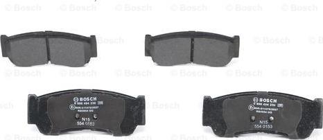 BOSCH 0 986 494 230 - Тормозные колодки, дисковые, комплект autospares.lv