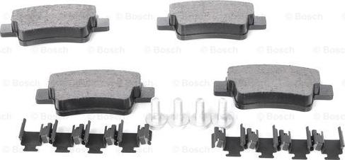 BOSCH 0 986 494 222 - Тормозные колодки, дисковые, комплект autospares.lv