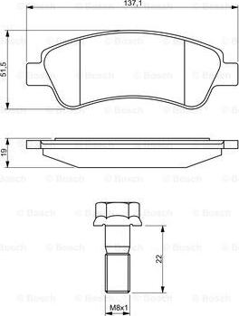 BOSCH 0 986 494 270 - Тормозные колодки, дисковые, комплект autospares.lv