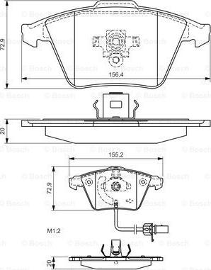 BOSCH 0 986 494 271 - Тормозные колодки, дисковые, комплект autospares.lv