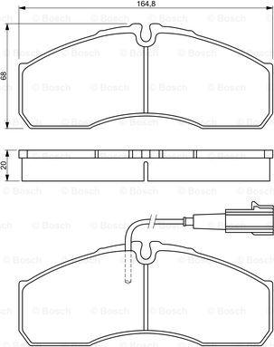 BOSCH 0 986 494 278 - Тормозные колодки, дисковые, комплект autospares.lv