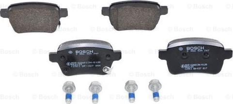 BOSCH 0 986 494 747 - Тормозные колодки, дисковые, комплект autospares.lv