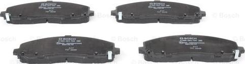 BOSCH 0 986 494 769 - Тормозные колодки, дисковые, комплект autospares.lv