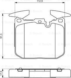 BOSCH 0 986 494 701 - Тормозные колодки, дисковые, комплект autospares.lv