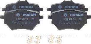 BOSCH 0 986 494 716 - Тормозные колодки, дисковые, комплект autospares.lv