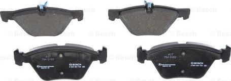 BOSCH 0 986 494 729 - Тормозные колодки, дисковые, комплект autospares.lv