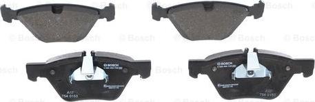 BOSCH 0 986 494 729 - Тормозные колодки, дисковые, комплект autospares.lv