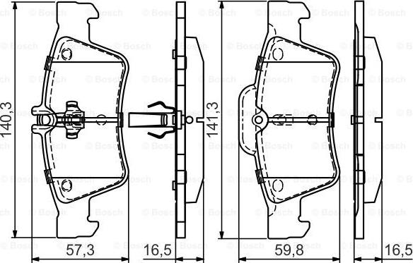 BOSCH 0 986 495 449 - Тормозные колодки, дисковые, комплект autospares.lv