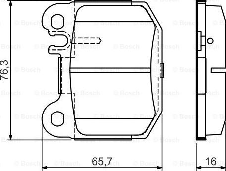 BOSCH 0986495440 - Тормозные колодки, дисковые, комплект autospares.lv