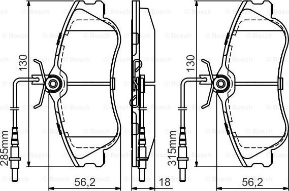 BOSCH 0 986 495 441 - Тормозные колодки, дисковые, комплект autospares.lv