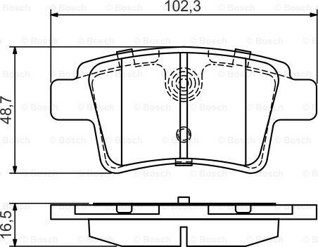 BOSCH 0 986 495 448 - Тормозные колодки, дисковые, комплект autospares.lv