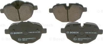 BOSCH 0986495442 - Тормозные колодки, дисковые, комплект autospares.lv