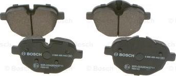 BOSCH 0986495442 - Тормозные колодки, дисковые, комплект autospares.lv