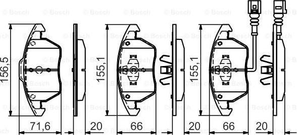 BOSCH 0 986 495 432 - Тормозные колодки, дисковые, комплект autospares.lv