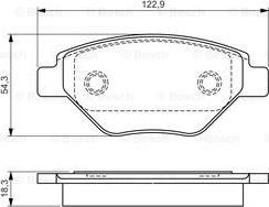 BOSCH 0 986 495 069 - Тормозные колодки, дисковые, комплект autospares.lv