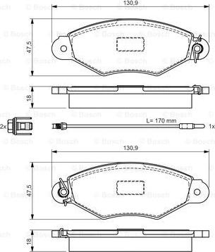 BOSCH 0 986 495 011 - Тормозные колодки, дисковые, комплект autospares.lv