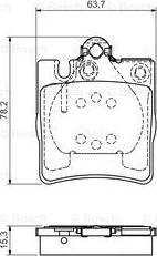 BOSCH 0 986 495 081 - Тормозные колодки, дисковые, комплект autospares.lv