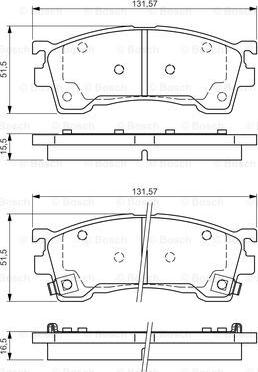 BOSCH 0 986 495 029 - Тормозные колодки, дисковые, комплект autospares.lv