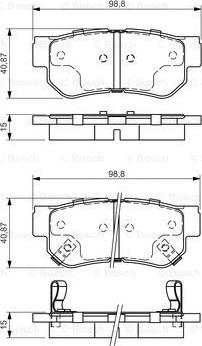 BOSCH 0 986 495 022 - Тормозные колодки, дисковые, комплект autospares.lv