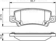 BOSCH 0 986 495 072 - Тормозные колодки, дисковые, комплект autospares.lv