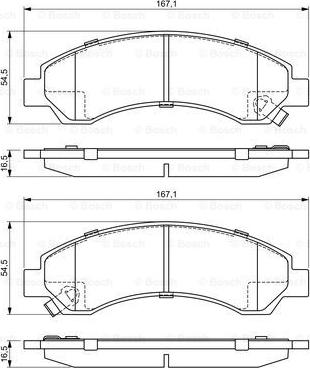 BOSCH 0 986 495 391 - Тормозные колодки, дисковые, комплект autospares.lv