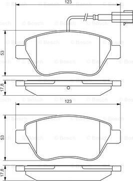 BOSCH 0 986 495 342 - Тормозные колодки, дисковые, комплект autospares.lv