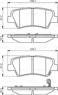 BOSCH 0 986 495 351 - Тормозные колодки, дисковые, комплект autospares.lv